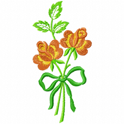 Flowers And Tree Embroidery Design 11 Flowers And Tree Embroidery Design 11